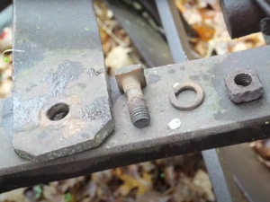 hardware from road grader removed with the venom