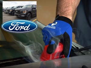 Glass Blaster Removes Windshields-can help ford dealers with recall