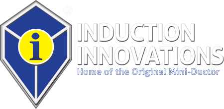 Induction Innovations logo with Blue Text