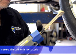 Lug Nut Removal: Secure the Coil with Twist Lock