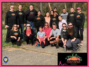 Induction Innovations Team Walking the Pink Pumpkin